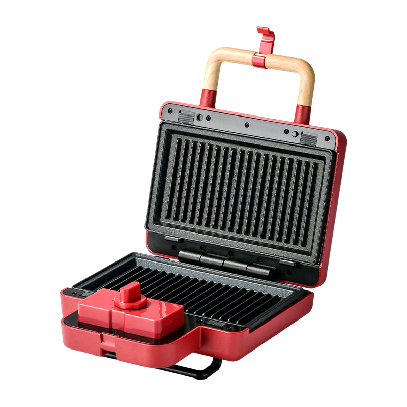 BJX-S016 15 dakikalık zamanlayıcı 2 Dilimli çok fonksiyonlu sandviç waffle makinesi