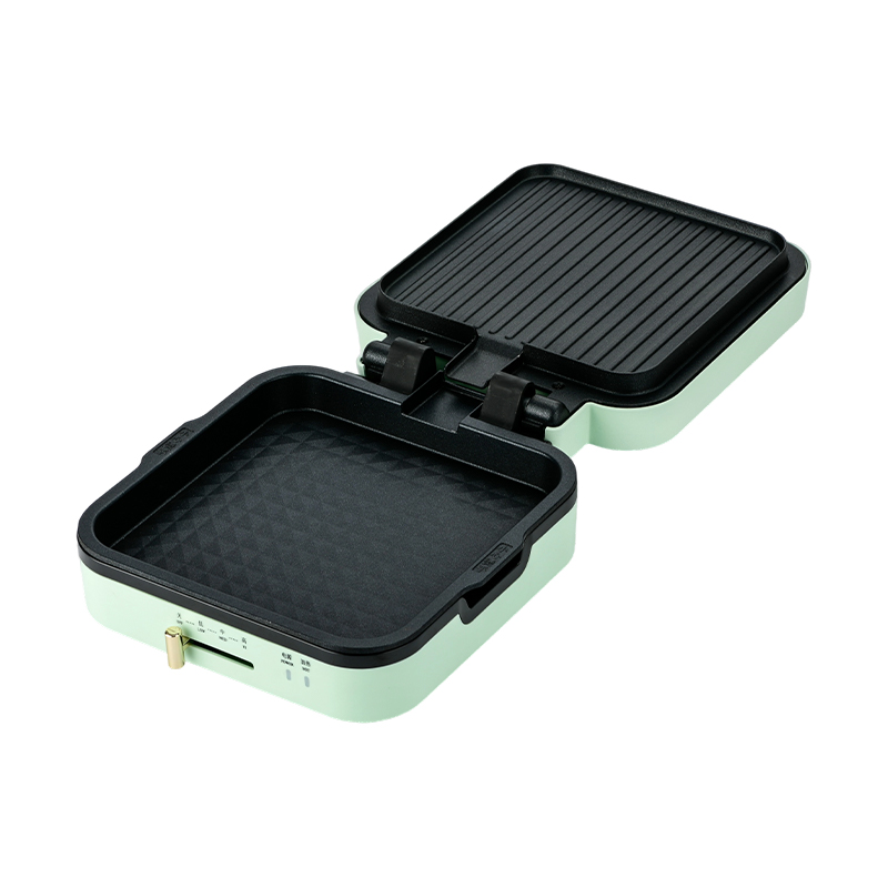BJX-S018 24x24cm Sıcaklık Kontrollü ve Çıkarılabilir Plakalı Izgara Makinesi