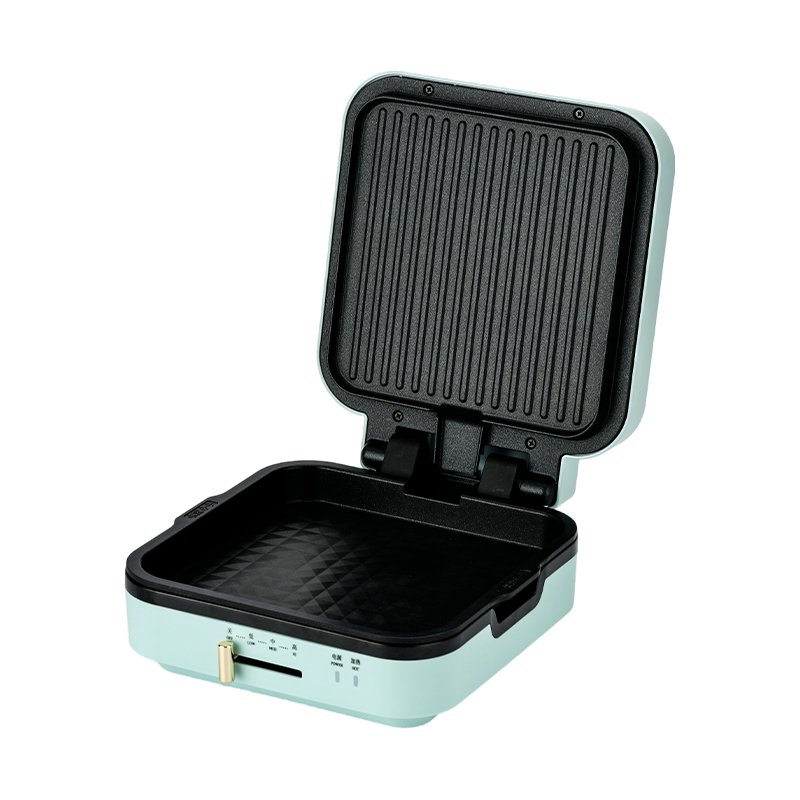 BJX-S018 24x24cm Sıcaklık Kontrollü ve Çıkarılabilir Plakalı Izgara Makinesi