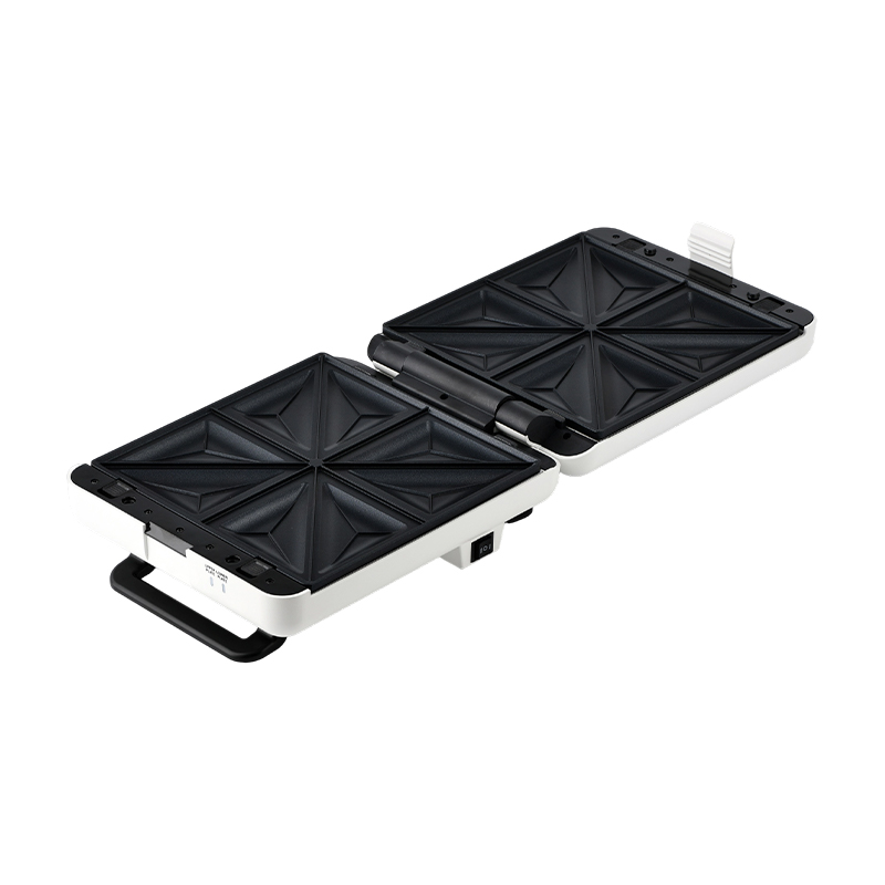 BJX-S026 4 Dilimli 180° Açık Izgara ve Tost Makinesi, 3 Seviye Kontrollü ve Yağ Damlama Tepsili