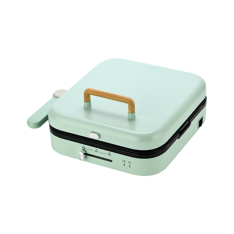 BJX-S022 28x28cm 180° Açılır Kapanır Sıcaklık Kontrol Çıkarılabilir Plaka Büyük Izgara